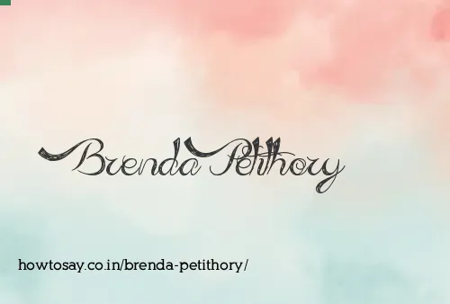 Brenda Petithory