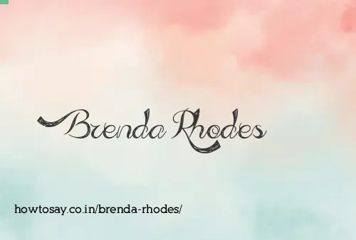 Brenda Rhodes