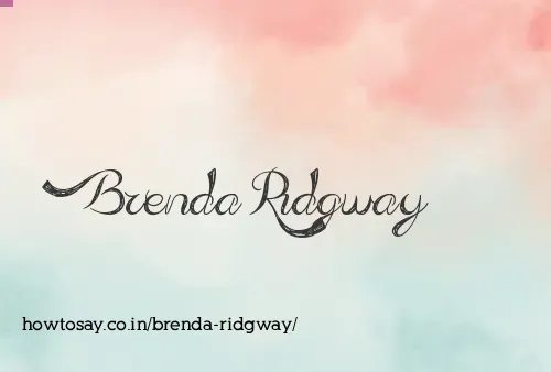 Brenda Ridgway