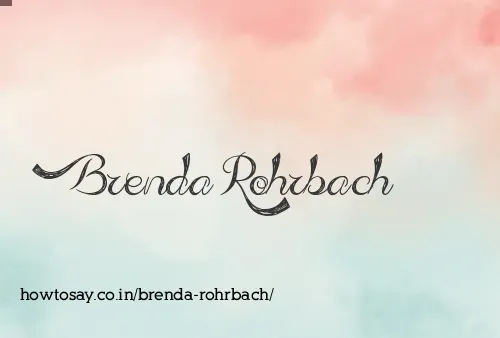 Brenda Rohrbach