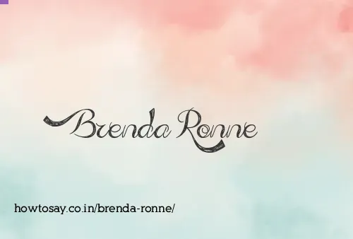 Brenda Ronne