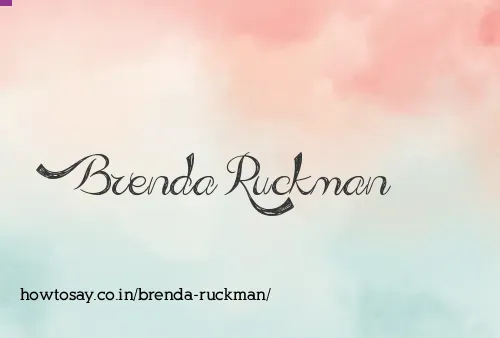 Brenda Ruckman