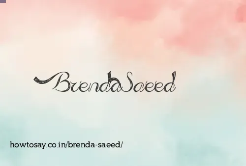 Brenda Saeed