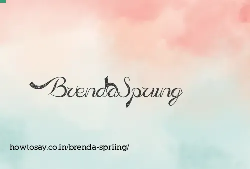 Brenda Spriing