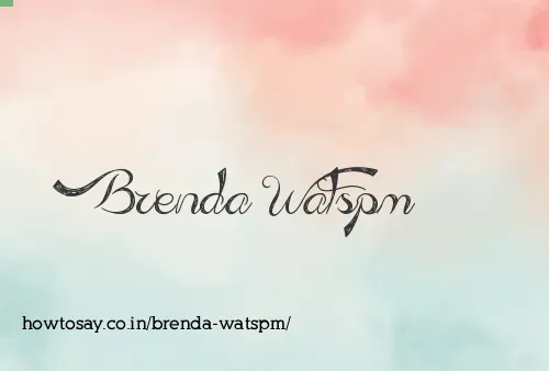 Brenda Watspm