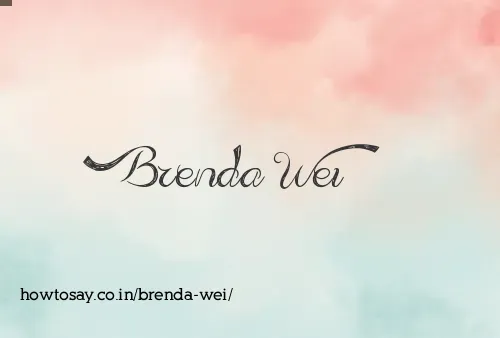 Brenda Wei