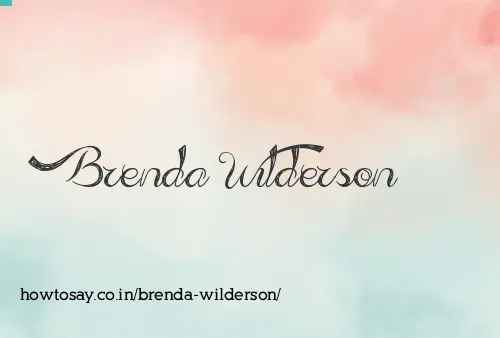 Brenda Wilderson