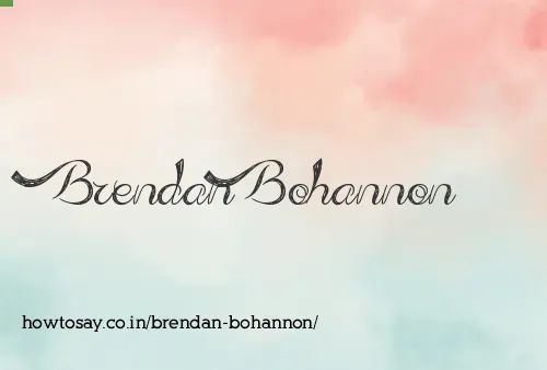 Brendan Bohannon