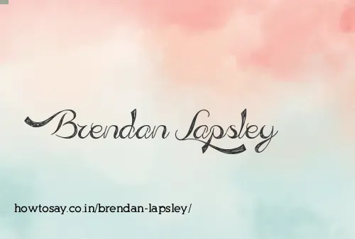 Brendan Lapsley