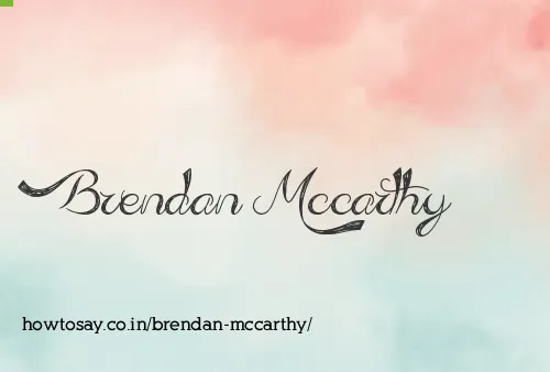Brendan Mccarthy
