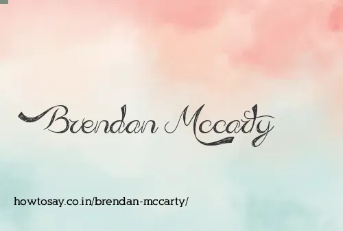 Brendan Mccarty