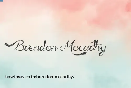 Brendon Mccarthy