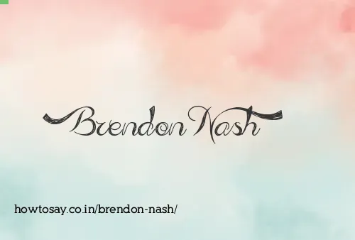 Brendon Nash