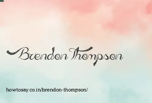 Brendon Thompson