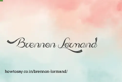 Brennon Lormand