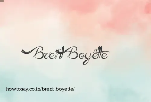Brent Boyette