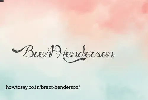 Brent Henderson