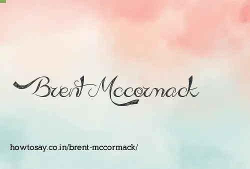 Brent Mccormack