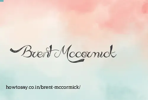 Brent Mccormick