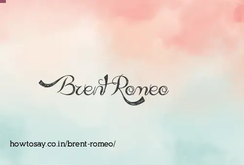 Brent Romeo