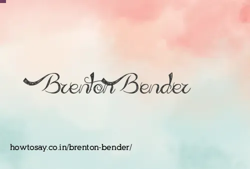 Brenton Bender
