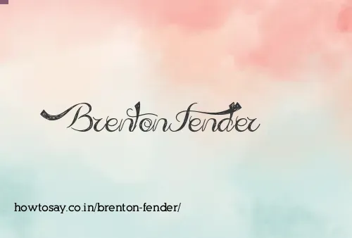 Brenton Fender