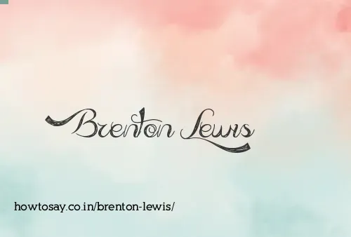 Brenton Lewis