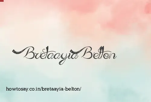 Bretaayia Belton