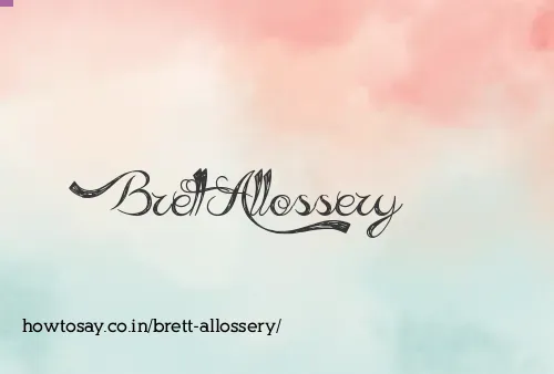 Brett Allossery