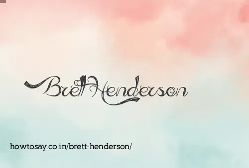 Brett Henderson