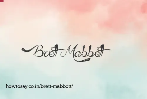 Brett Mabbott