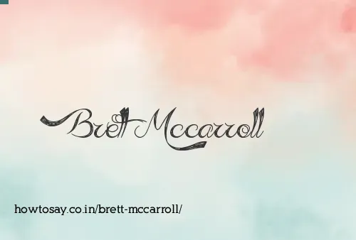 Brett Mccarroll