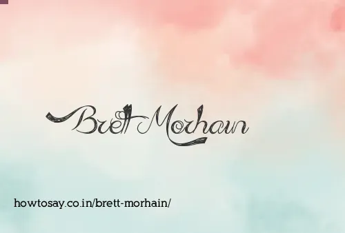 Brett Morhain