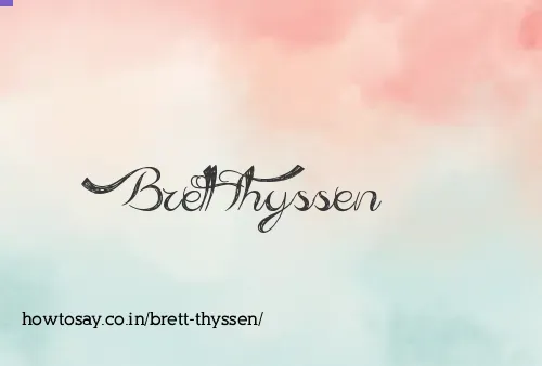 Brett Thyssen