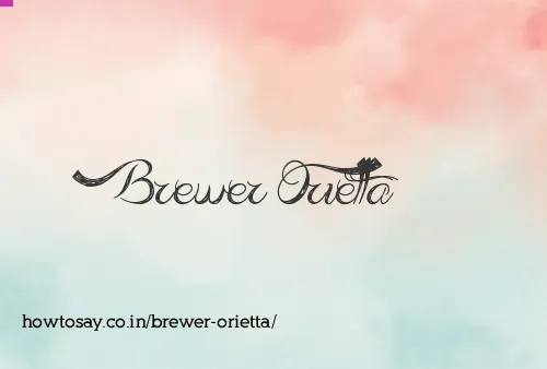Brewer Orietta
