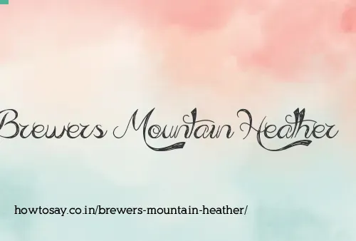 Brewers Mountain Heather