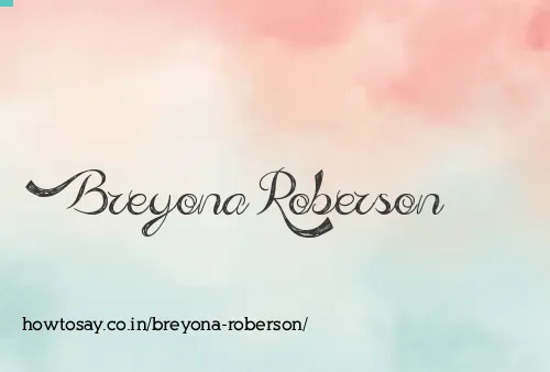 Breyona Roberson