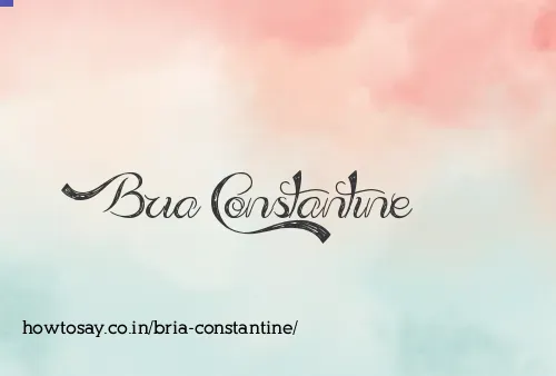 Bria Constantine