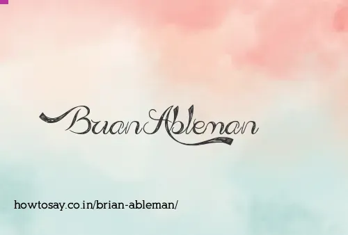 Brian Ableman