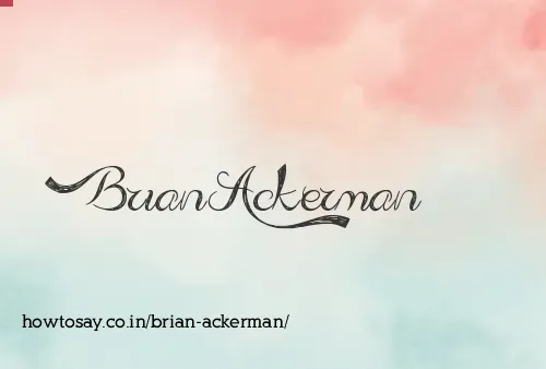 Brian Ackerman