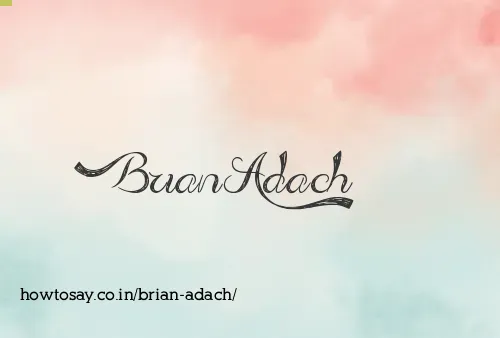 Brian Adach
