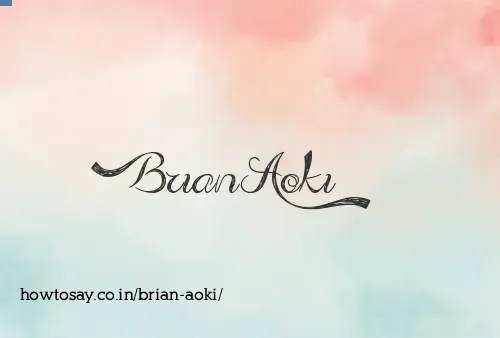 Brian Aoki