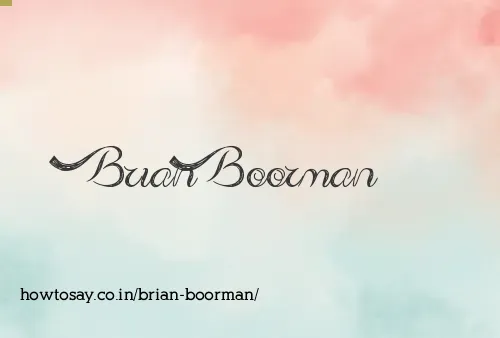 Brian Boorman