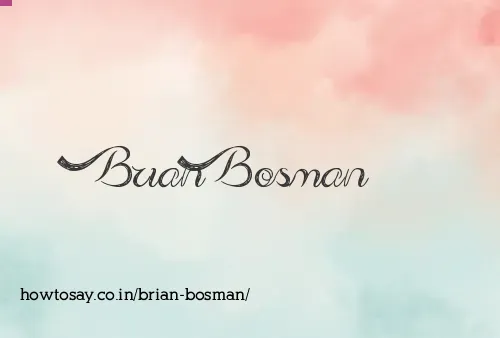 Brian Bosman