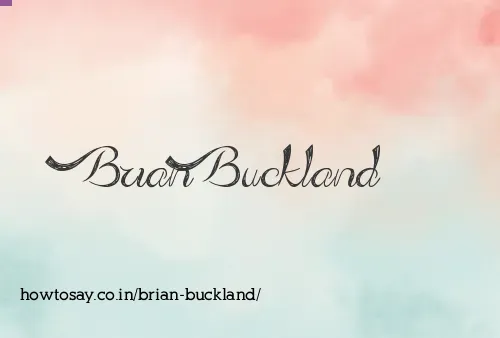 Brian Buckland