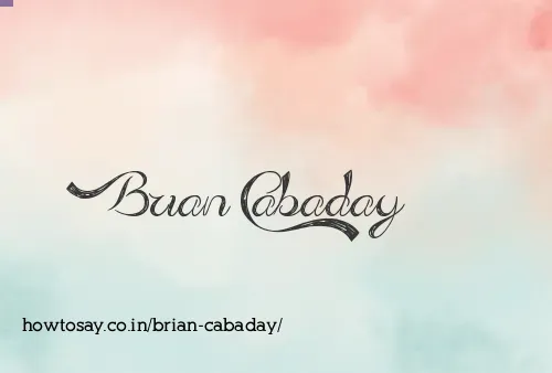 Brian Cabaday