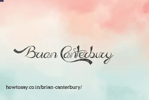 Brian Canterbury