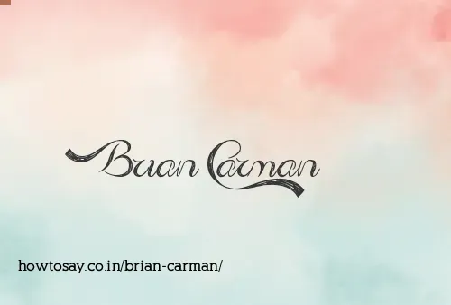 Brian Carman