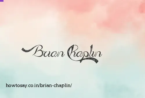 Brian Chaplin