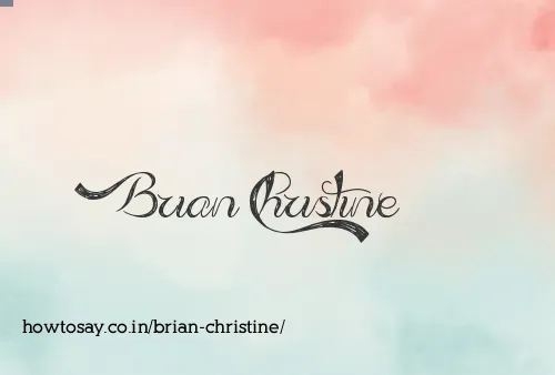 Brian Christine